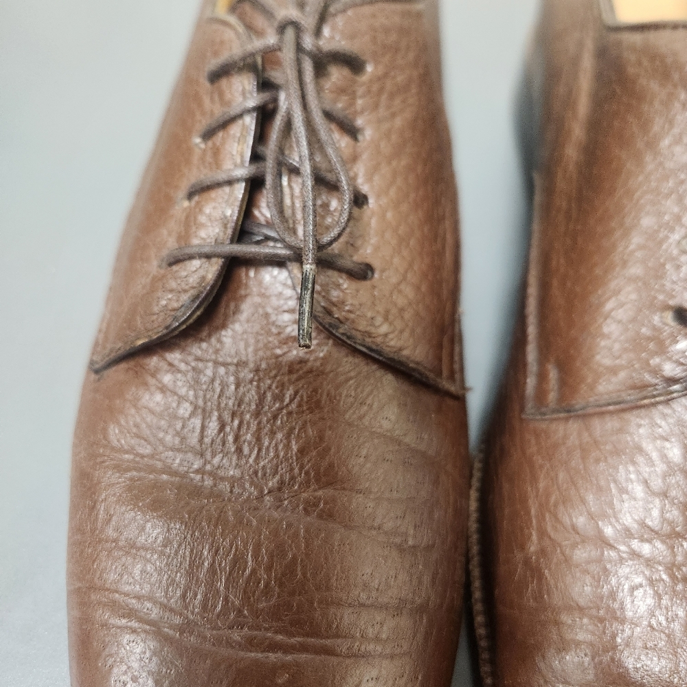 Moreschi Brown Leather laced up shoes Sz 9. - Picture 6 of 11